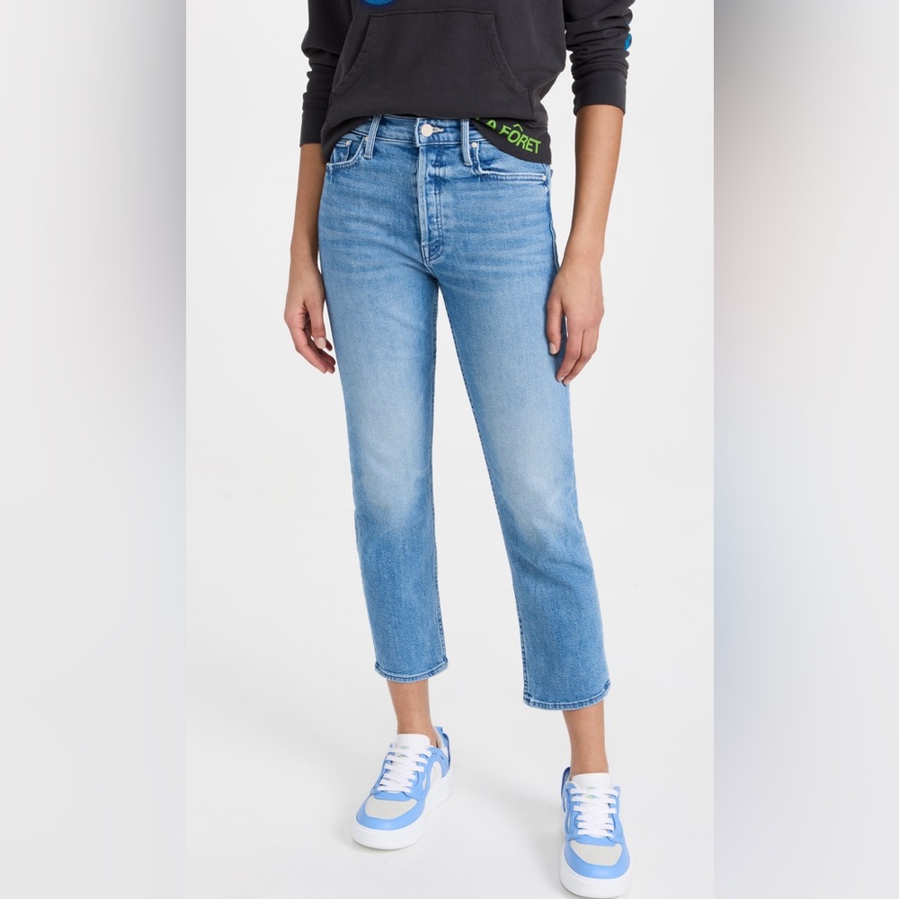 MOTHER - The Tomcat High-Rise Straight Ankle Jeans in On The Run Size 26